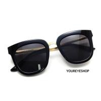 ราคา YOUREYESHOP แว่นแฟนชั่นกันแดด ทรงเหลี่ยม จมูกทอง ขาทอง รุ่น 5517 (700838251)
