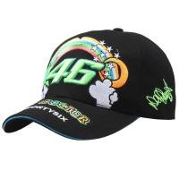 ราคา Rossiลายเซ็นVR46หมวกMOTO GPหมวกกันน็อคสำหรับจักรยานยนต์อัศวินเย็บปักถักร้อยชายและหญิงVR 99หมวกเบสบอล (937084209)