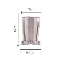 ราคา แก้วสแตนเลสพับได้ แก้วน้ำขนาดเล็ก เหมาะสำหรับการเดินทาง มาพร้อมพวงกุญแจบนฝาแก้วน้ำ แก้วน้ำพับได้ เหมาะกับกิจกรรมกลางแจ้ง (20848620257)