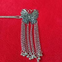 ราคา ปิ่นปักผม เครื่องประดับผม เครื่องประดับชุดไทย ปิ่นปักผมไทย ปิ่นปักผมลายผีเสื้อ ปิ่นสีเงินรมดำ (11491907383)