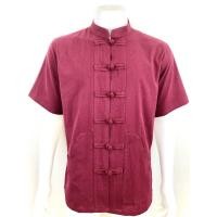 ราคา เสื้อผ้าฝ้าย ผ้าพื้นเมือง หนังกบ คอจีน กระดุมจีน กระเป๋าเฉียง แขนสั้น (9435220088)