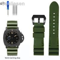 ราคา ดั้งเดิม2023 สายนาฬิกายางซิลิโคนนุ่มสำหรับ Panerai SUBMERSIBLE PAM 441 359 Series 22MM 24MM อุปกรณ์นาฬิกาสายหนังสำหรับผู้ชาย (19880436606)