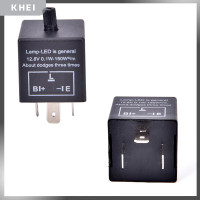 ราคา KHEI 12V 3 PIN LED adjustable Car Flasher แฟลชรีเลย์สำหรับไฟเลี้ยว CF13 (20471165946)