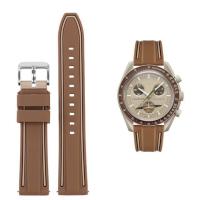 ราคา 2023 Original Gelang jam tangan silikon 20mm untuk Omega x Swatch joint MoonSwatch menyelam tahan air tali karet aksesori jam tangan untuk pria wanita (20142941680)