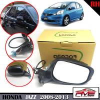 ราคา กระจกมองข้าง รถยนต์ 3 สาย พับมือ ปรับไฟฟ้า รุ่น ฮอนด้า แจ๊ส HONDA JAZZ GE ปี 2008 2013 สีดำ ข้างขวา 1 ชิ้น (15612371076)