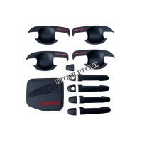 ราคา เบ้ารองมือเปิด ครอบมือจับ ครอบฝาถัง TOYOTA FORTUNER ฟอร์จูนเนอร์ปี 2005 2014 สีดำด้านโลโก้แดง (16768728854)
