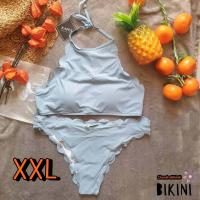 ราคา ZAFUL NEW arrival 2XL SIZE ชุดว่ายน้ำทูพีซ LIGHT BLUE (17177978648)