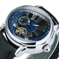 ราคา 2023 ForXining นาฬิกานาฬิกากลไก Tourbillon ทองคำสีกุหลาบสำหรับผู้ชายแบรนด์ปลายมนนาฬิกาสายหนังหรู Relogio Masculino (20363218670)