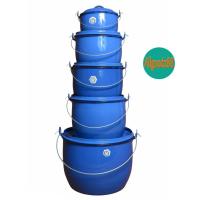 ราคา ตรากระต่าย หม้อหูหิ้วเคลือบสีน้ำเงิน หม้ออวย ขนาด 1618202224 cm (16639539688)