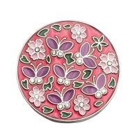 ราคา Folding bag handbag hook purse tote flower shape metal bag table hanger holder (11412893455)