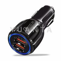 ราคา YUANTA Car Chargerหัวชาร์จในรถ QC 3 0 Car charger Adapter 2 พอร์ตการชาร์จ Car charger (16246271516)
