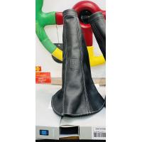 ราคา ถุงคุมเกียร์ nardi made in italy แท้ หนังสีดำ ปั้มตรานาร์ดี้พร้อมรายเซ็น ตัดด้วยด้ายสีแดง กับสีเทา ด้านข้างเป็นหนังรู (19888034365)