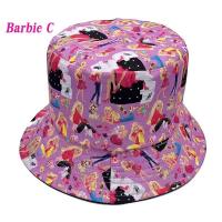 ราคา Barbie หมวกบักเก็ต หมวกเด็ก ลายการ์ตูน บาร์บี้ สีชมพู สดใส สำหรับเด็กเล็ก เด็กโต อายุ 4 12 ปี (20478299888)