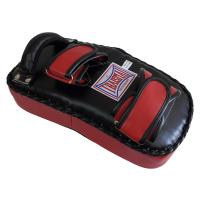 ราคา THAISMAI เป้าเตะ เป้าซ้อมมวย หนังเทียม แบบโค้ง สีดำ แดง อุปกรณ์มวยไทย 1ข้าง KP142 Black Red Kick Pad Curved Thai Pad PU THAIFIGHTPRO (17289381154)