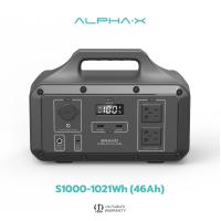 ราคา Alpha Power Station เครื่องสำรองไฟแบบพกพา แบตเตอรี่สำรอง Power station รุ่น S1000 ความจุ 46000mAh 2400W รับประกัน 1 ปี (17643091714)