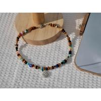 ราคา สร้อยคอลูกปัดไม้ หิน แนววินเทจ จี้พระอาทิตย์เงิน (20589292588)