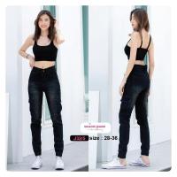 ราคา Jogger pants กางเกงขาจั้มผ้ายืด J32 ใส่ได้ทั้งชายหญิงเนื้อผ้า Denim เนื้อผ้ายืดหยุ่น กางเกงขายาว กางเกงผู้หญิง กางเกงยีนส์ ขาจั้ม ใส่สบาย (10153845613)