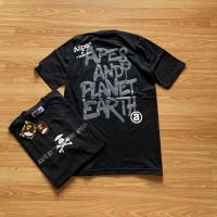 ราคา S 5XL S 5XL เสื้อยืด พิมพ์ลาย Bape JAPAN สีดํา สําหรับผู้ชาย และผู้หญิง (20733576781)