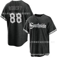 ราคา White Sox 88 Black City Edition Elite Baseball Jersey MLB White Sox Robert Jersey (19348295736)