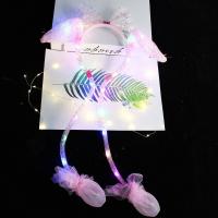 ราคา ไฟ LED ส่องสว่างเสื้อยืดแฟนคลับอนิเมะหมวกมีหูเรืองแสงมีหูกระต่ายไฟ LED ที่คาดผมรูปกระต่ายหูกระต่ายสวมกระต่ายที่ปิดหูกระต่ายของเล่นห่วงใส่ผมสำหรับเด็ก (20627796719)