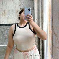 ราคา Kate Top เสื้อกล้ามสาวอวบ อก34 40 เสื้อกล้ามสาวอวบ (20563987526)