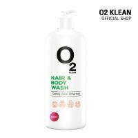 ราคา O2 Klean Hair Body Wash สบู่เหลวและแชมพูในขวดเดียว กลิ่น Peony ขนาด 600 ml (15667098366)