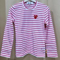 ราคา พร้อมส่ง Stripe pastel Play Comme des garçons รุ่นใหม่ 2020 เสื้อกอม ยืดแขนยาวลายขวาง สีพาสเทล ของแท้จากช็อปญี่ปุ่น (19387114955)