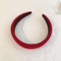 ราคา แฟชั่นเกาหลีโบว์กำมะหยี่กิ๊บเชือกคาดผม 2022 ใหม่สีแดงคาดผมปีใหม่เครื่องประดับผม (17338994613)