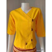 ราคา เสื้อพื้นเมือง เสื้อป้ายกระดุมกะลา เสื้อผ้าฝ้าย ผ้าชินมัย (867736396)