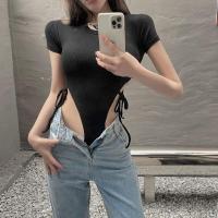 ราคา เสื้อเว้าเอว เสื้อสายฝอ รวมบอดี้สูทเว้าสูง บอดี้สูทแขนสั้นคอเหลี่ยม เว้าเอวสูงปีดดดดดด (16498089218)