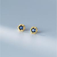 ราคา ต่างหูพลอยไทเทเนียมทรงหกเหลี่ยมสีทองรูปทรงเรียบง่าย1คู่เครื่องประดับแฟชั่นสำหรับผู้หญิงต่างหูคริสตัลเพชร (20973841357)