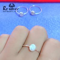 ราคา Kr silver แหวนKr แหวนเงินแท้ เปลือกหอยมุก (9698967634)