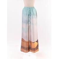 ราคา AKKARA กางเกงขายาว เอวยืดได้ ผ้าพิมพ์ลาย Preloved (20663475329)