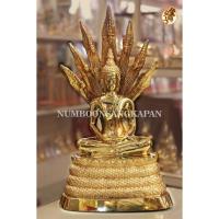 ราคา พระประจำวันเสาร์ ปางนาคปรก เนื้อทองเหลืองขัดเงา ขนาดหน้าตัก 3นิ้ว (13309390437)