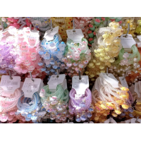 ราคา ยางรัดผมเกลียว ยางมัดผมลายการ์ตูน คละแบบ12ชิ้น น่ารักมาก (20600310209)