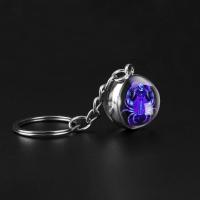 ราคา 12ราศีพวงกุญแจราศีกุมภ์ราศีมีนราศีเมษราศีพฤษราศีเมถุนมะเร็ง Leo Virgo Libra กลุ่มดาวแมงป่องลูกบอลแก้วพวงกุญแจ (20169402702)