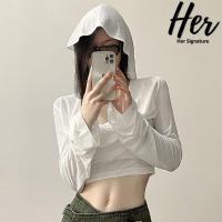 ราคา พร้อมส่ง ครอปสายฝอ ครอปแขนยาว เสื้อเว้าอก ครอปซีทรู ปาดไหล่แขนยาว ครอปy2k ครอปคล้องคอ ครอปสาวอวบ ครอปขาว 30068 (19334304623)