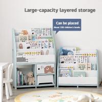 ราคา DANLE จัดส่งฟรี ชั้นวางหนังสือเด็ก ชั้นวางหนังสือ โชว์ปก ชั้นหนังสือเด็ก 4 ชั้น6 ชั้น 2in1 วางหนังสือได้เยอะ ง่ายต่อการหยิบใช้ ชั้นวางหนังสือเด็กโชว์ปก อเนกประสงค์ทันสมัย book shelf ชั้นวางหนังสือเด็ก