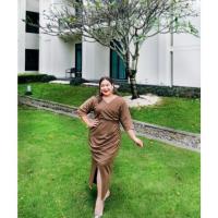 ราคา BeforeDiet ชุดออกงานชุดราตรีสาวอ้วน ชุดเพื่อนเจ้าสาวสาวอวบอ้วนไซส์ใหญ่plussize รุ่นที่11 (19152484004)