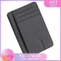 ราคา Flash Sale Mens RFID Blocking Leather Slim Wallet Money Clip Credit Card Holder Coin Pocket (9900613717)