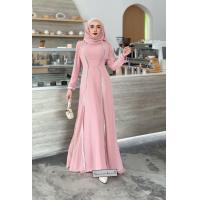 ราคา ชุดเดรสผ้าชีฟอง ชุดเดรสทรงอบาย่าห์ เดรสยาว เดรสมุสลิม เสื้อผ้าแฟชั่นมุสลิม แม็กซี่เดรส (20407328168)