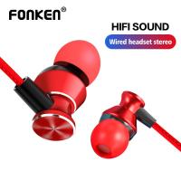 ราคา FONKEN หูฟังหูฟังออกกำลังกายพร้อมไมโครโฟนหูฟังสเตอริโอเบสหูฟังแบบมีสายกีฬาหูฟังกันน้ำหูฟังเพลงสำหรับ Xiaomi iPhone Samsung (8345865335)