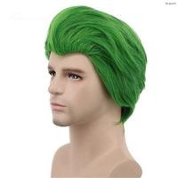 ราคา วิกผม cos The new suicide squads batman Joker clown anime cosplay wig green shape model (18325537335)