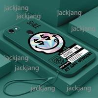 ราคา เคส OPPO F7 A3เคสซิลิโคนซิลิโคนโทรศัพท์เคสโทรศัพท์ TPU การออกแบบลวดลายยิ้มเรียบง่ายพร้อมสายคล้องแบบเดียวกัน (20658474439)