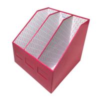 ราคา กล่องใส่แฟ้มปากตัด 3 ช่อง กระดาษแข็งอย่างดีหุ้มด้วยกระดาษอาร์ตลายผ้า (9434100215)