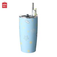 ราคา Mini Shop Miniso แก้วเก็บความเย็นพร้อมหลอด We Bare Bears Collection 530ml P3 (21081168440)