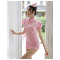 ราคา ส่งจากไทย คอสเพลย์ นอนไม่ได้นอน ชุดนอน เอาใจ ชุดคอสเพลย์ พยาบาล สีชมพู ซีทรู ชุดนอนราคาถูก (16828887366)