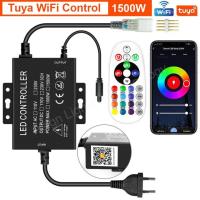 ราคา 750W 1500W RGB Controller Power Supply For 220V Led Neon Strip Remote Bluetooth Tuya WiFi Control 4 Pin Connection Transformer (18950102743)