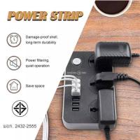 ราคา ปลั๊กไฟ6ช่องUSBปลั๊กพ่วง ปลั๊กไฟ3ช่อง ปลั๊กไฟUSB2500Wปลั๊กสามตา ปลั๊กชาร์จUSBรางปลั๊กไฟ ปลั๊กสายต่อพ่วง สายยาว2เมตร ปลั๊กไฟพ่วง คุณภาพสูงB67 สีดำ (21097631123)