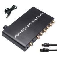 ราคา 5 1Ch Digital Audio Converter DTS AC3 for DOLBY Decoding SPDIF Input to 5 1 Decoder SPDIF Coaxial to RCA (15189680785)
